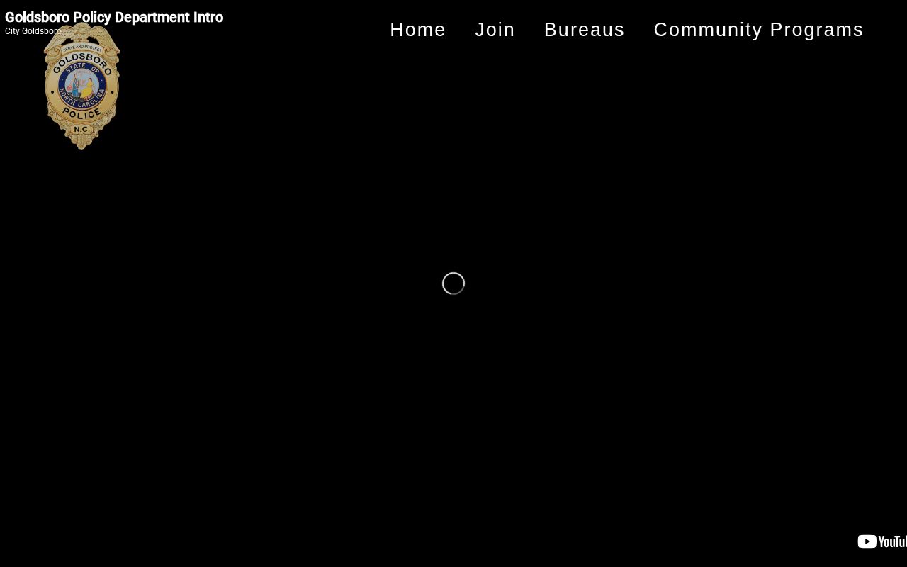Goldsboro Police Department official website captured for arrest-record routing